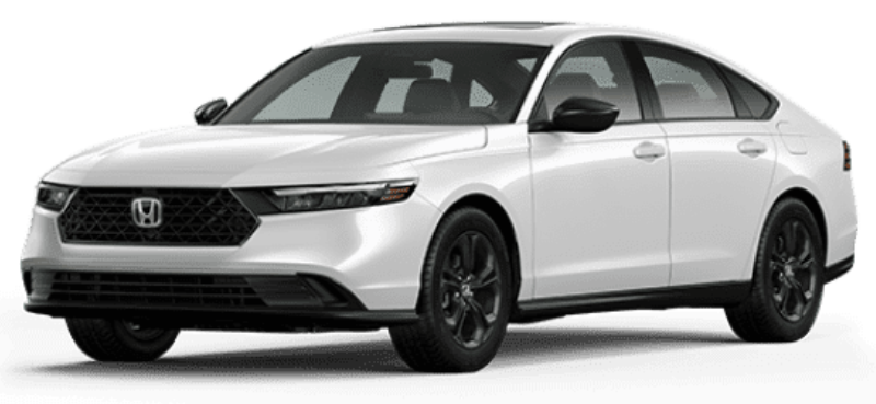 White Honda sedan showcasing sleek design, representing Tap Tap's commitment to stylish and comfortable rides.